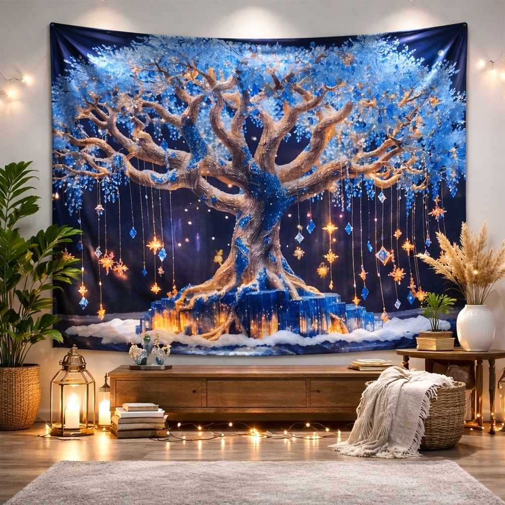 Mystical Tree of Life Tapestry NWOT - Picture 3 of 5